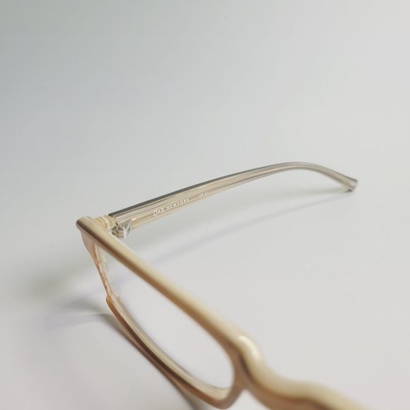 O&X New York OP-41 eyeglasses beige brown rectangular full frame 53-17 140 C7 - Picture 9 of 11